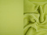 Pleated Bodre Interlock Knit Fabric