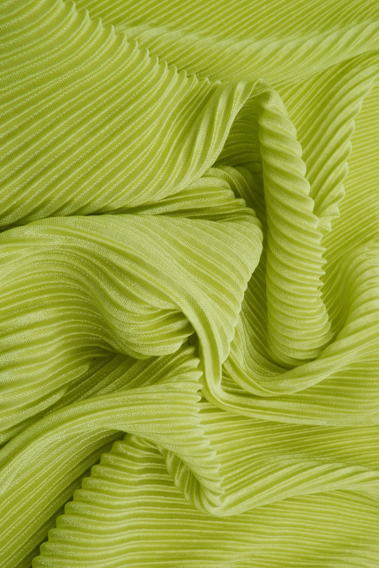 Pleated Bodre Interlock Knit Fabric