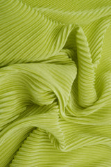 Pleated Bodre Interlock Knit Fabric