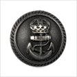 Black Spazz Anchor Button - 40L/25.5mm