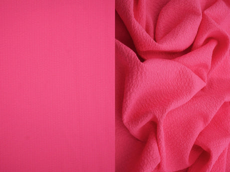 1 Yard Solid Popcorn Woven Fabric, 56/57? Wide Polyester Spandex Blend