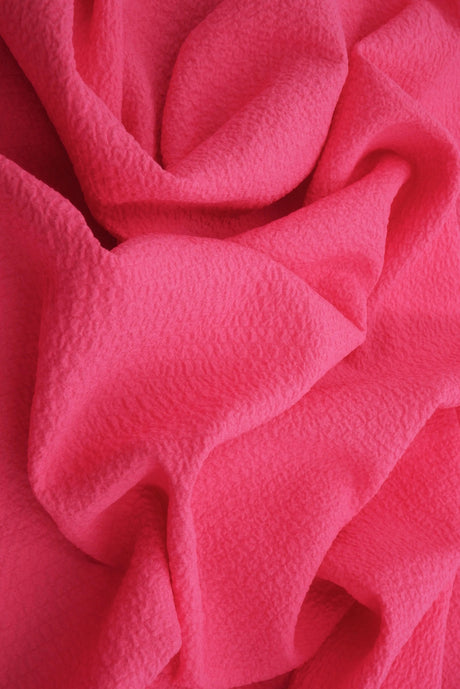 1 Yard Solid Popcorn Woven Fabric, 56/57? Wide Polyester Spandex Blend