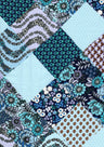 Floral Patchwork Wool Dobby Print Fabric