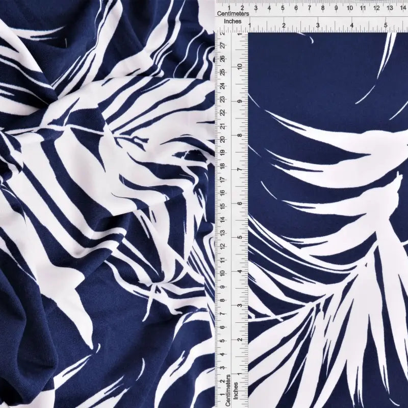 1 Yard DTY Tropical Print Stretch Knit Fabric 58/60 Inch Wide