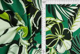 1 Yard DTY Floral Flower Print Stretch Knit Fabric 96% Polyester 4% Spandex 58 Inch Wide
