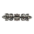 Gunmetal Sew-on Applique - 4" x 0.875"