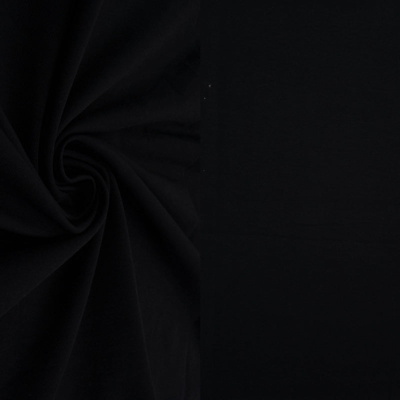 Cotton Spandex Jersey Knit Black