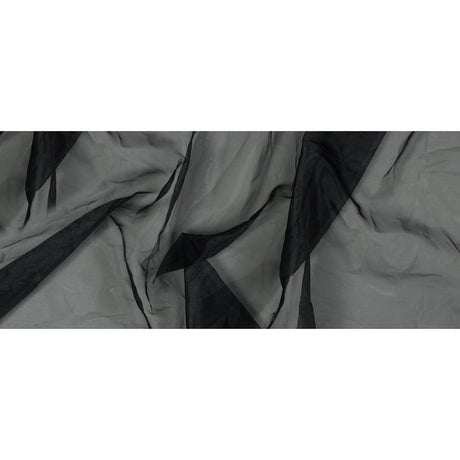 2-Ply Polyester Organza - Black - Zelda Collection
