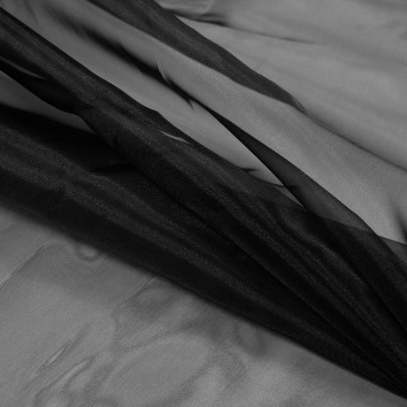 2-Ply Polyester Organza - Black - Zelda Collection