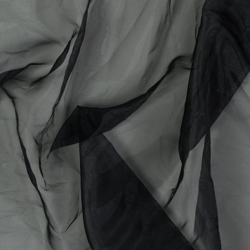 2-Ply Polyester Organza - Black - Zelda Collection