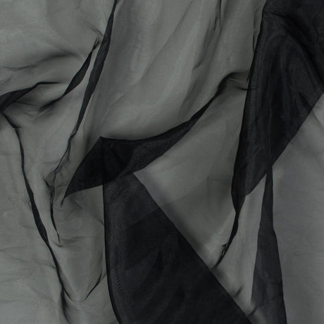 2-Ply Polyester Organza - Black - Zelda Collection