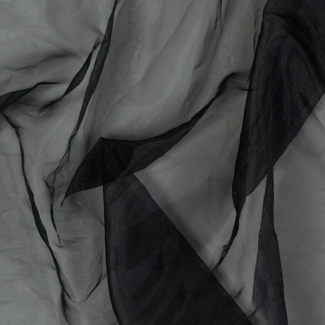 2-Ply Polyester Organza - Black - Zelda Collection