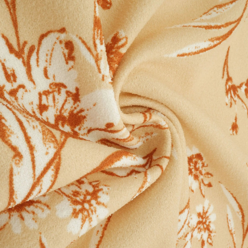 Floral Techno Crepe Fabric, Stretch Polyester Flower Print, 58/60" Wide