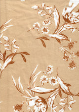 Floral Techno Crepe Stretch Knit Fabric