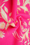 Floral Techno Crepe Fabric, Stretch Polyester Flower Print, 58/60" Wide