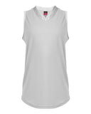 Jersey sin mangas con cuello en V para mujer de fastpitch con apertura lateral
