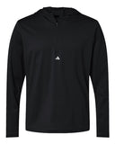 Adidas Men's Lightweight Quarter-Zip Hooded Pullover