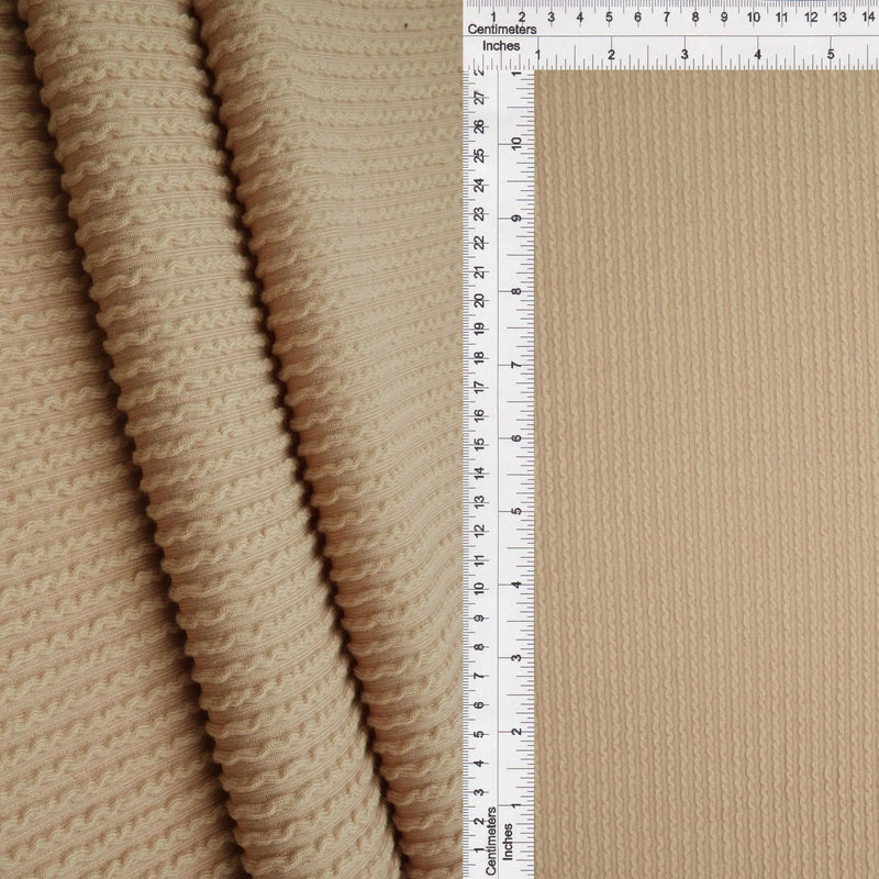 56/57" Double Knit Cozy Fabric 77% Polyester 18% Rayon 5% Spandex 240 GSM 1 Yard