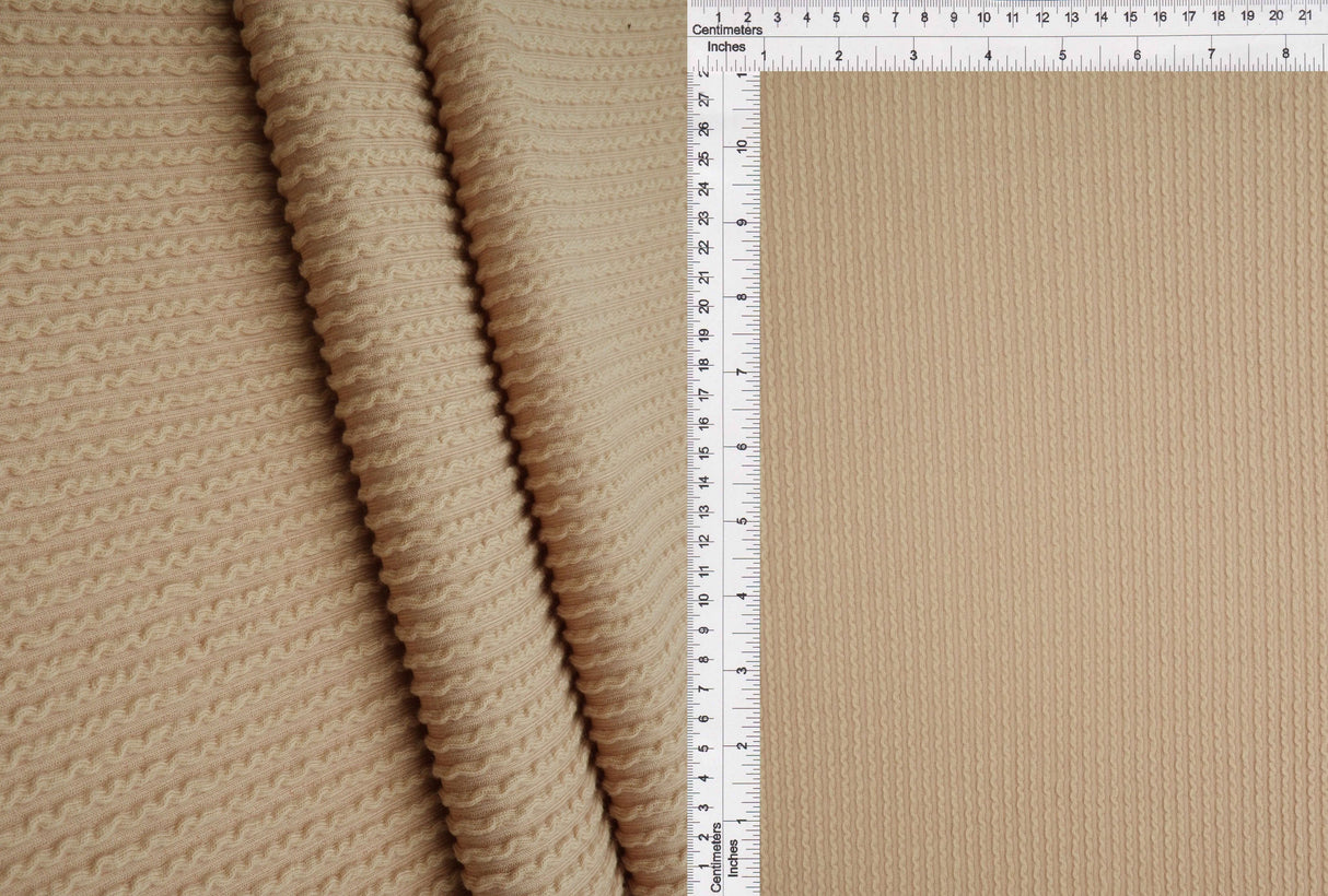 Double Knit Rib Stretch Fabric