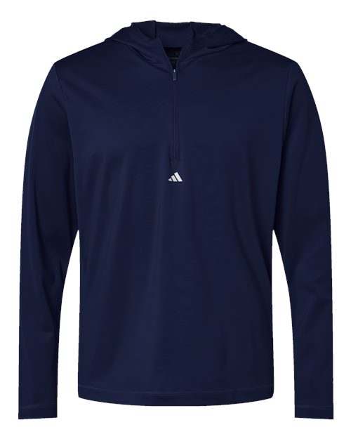 Adidas Men's Lightweight Quarter-Zip Hooded Pullover