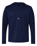 Adidas Men's Lightweight Quarter-Zip Hooded Pullover