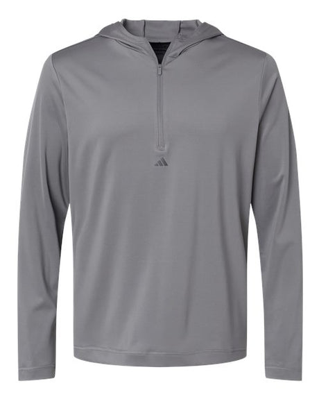 Adidas Men's Lightweight Quarter-Zip Hooded Pullover