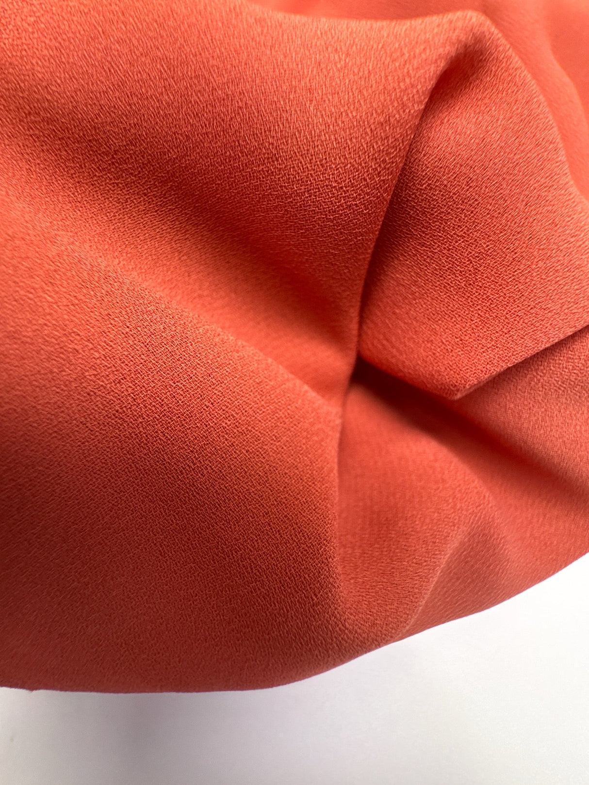 Orange Polyester Crepe