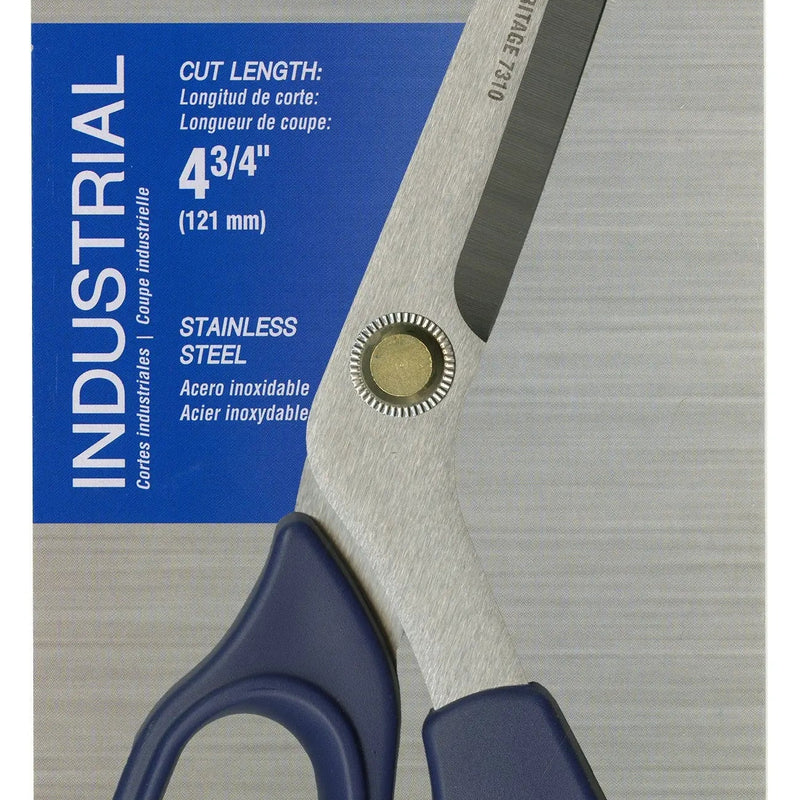 Heavy Duty Bent Trimmer Scissors 10in Blue Handles