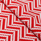 Zig Zag Racer Polyester Spandex Fabric - Multiple Colors, Chevron Zig Zag, 58/60" Width (1 Yard)