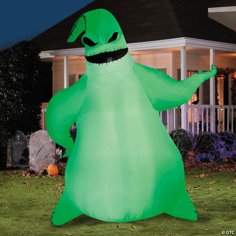 RADYAN Giant Light-Up Oogie Boogie Airblown Inflatable Outdoor Halloween Decor shown in a clear product image