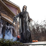 10 Ft. Animated Towering Skeleton Reaper Halloween Decoration