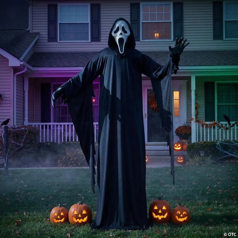 10 Ft. Ghost Face® Standing Outdoor Halloween Decoration