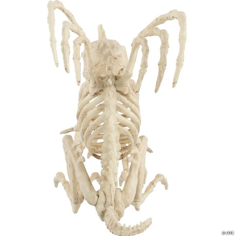 Skeleton Gargoyle Halloween Prop Decoration for Yard Display, showing a detailed skeletal bone design