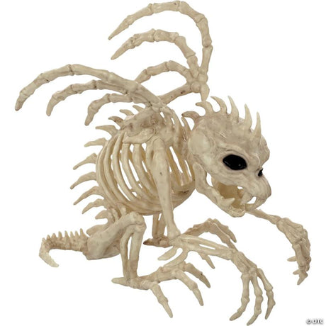 Skeleton Gargoyle Halloween Prop Decoration for Yard Display, showing a detailed skeletal bone design