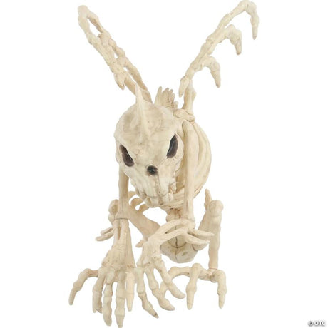 Skeleton Gargoyle Halloween Prop Decoration for Yard Display, showing a detailed skeletal bone design