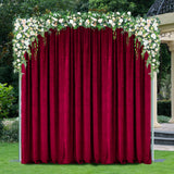 Velvet Backdrop Drape 16 ft x 57 in Burgundy