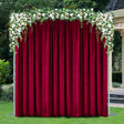 Velvet Backdrop Drape Panel 10 ft x 57 in Burgundy
