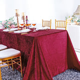 Seamless Rectangular Ice Crushed Velvet Tablecloth