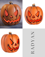 10 in Halloween Classics Plug-in LED Spooky Jack-O-Lantern The Home Accents Holiday
