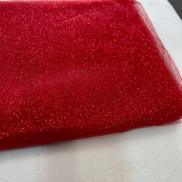 10 Yards Sparkly Glitter Tulle Fabric 54 Inch Wide for Wedding Draping & Backdrops