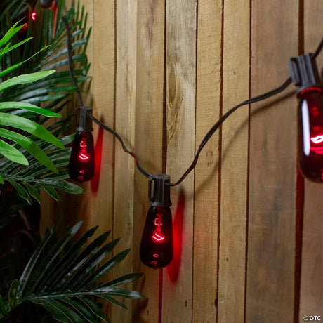 RADYAN 10-Count Purple Edison E17 Halloween Light Set for Outdoor Decor shown in a clear product image