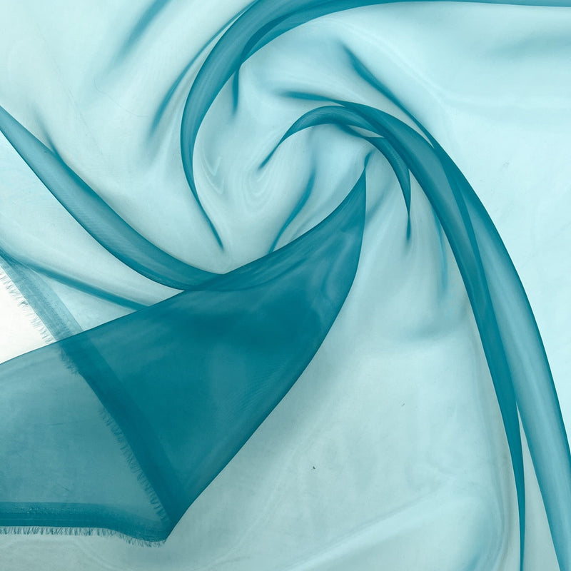 Blue Polyamid Organza