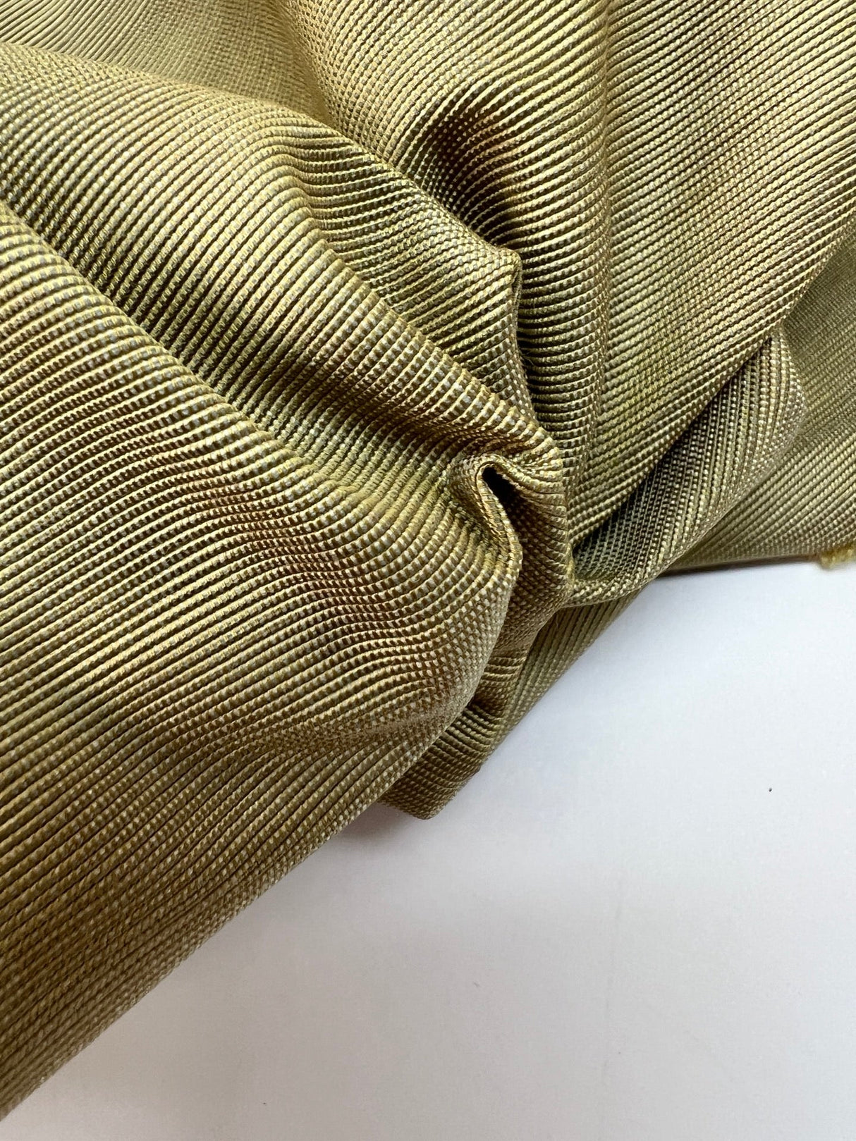 Polyester Moiré Fabric Green Abstract Pattern