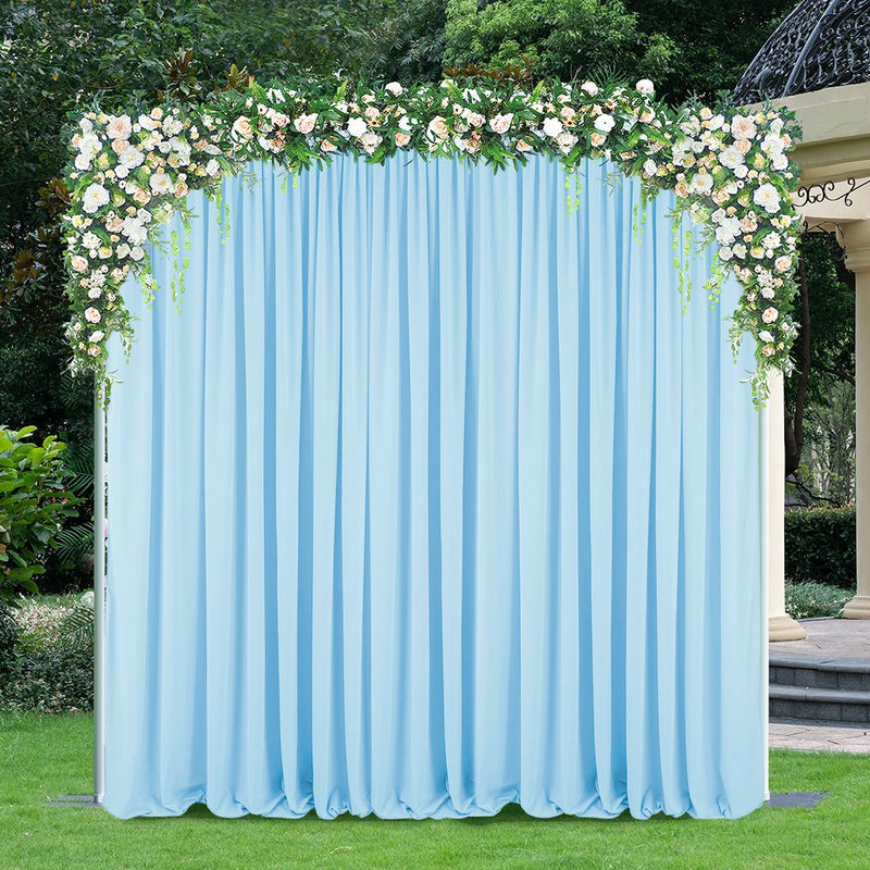 Scuba Backdrop Drape Panel 12 ft x 10 ft Baby Blue