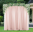 Scuba Backdrop Drape Panel 10ft x 10ft Blush Pink/Rose Gold