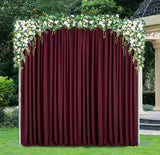 Scuba Backdrop Curtain Drape Panel 10ft x 10ft Burgundy