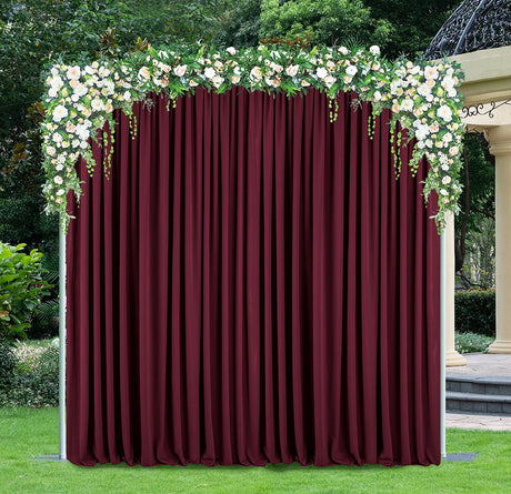 Scuba Backdrop Drape 12ft x 10ft Burgundy