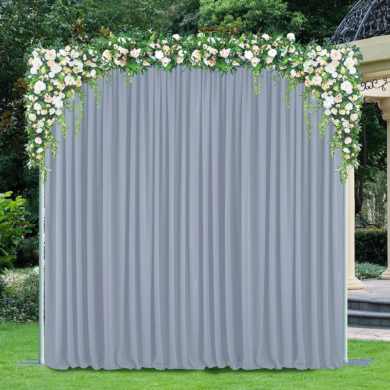 Scuba Backdrop Curtain Drape Panel 10ft x 10ft Dusty Blue