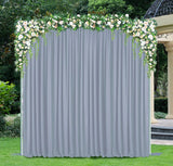 Scuba Backdrop Curtain Drape Panel 10ft x 10ft Dusty Blue