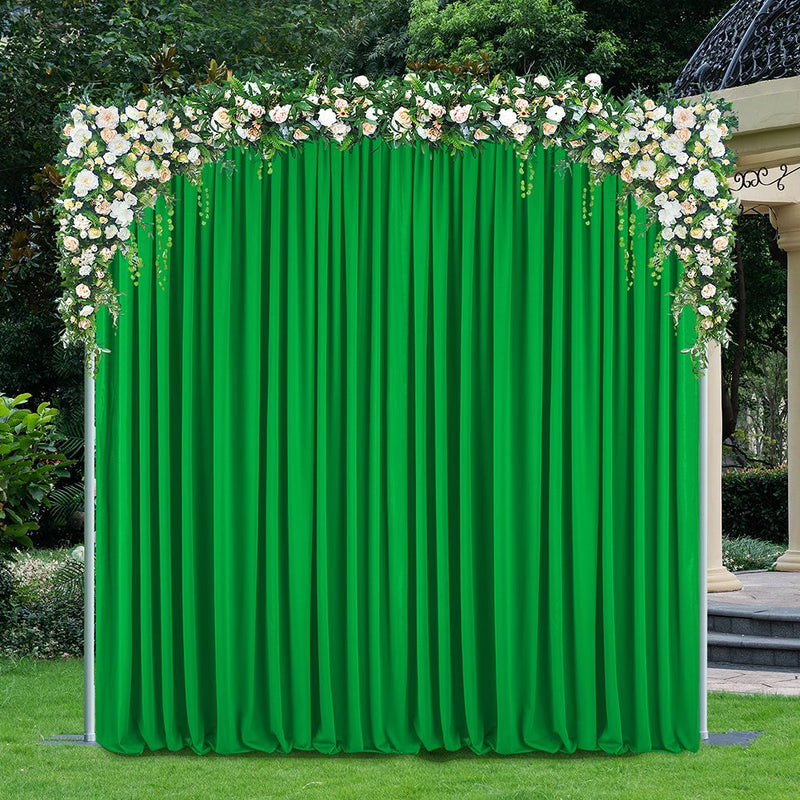 Scuba Backdrop Drape Panel 10ft x 10ft Emerald Green